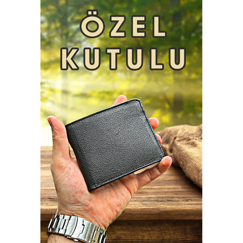 Hakiki Deri Siyah Erkek Cüzdan Garzia Gerçek Deri Cüzdan Modelleri