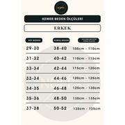 2'li Erkek Kemer Vegan Deri 3.5 CM Klasik Kemer