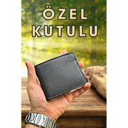 Hakiki Deri Siyah Erkek Cüzdan Garzia Gerçek Deri Cüzdan Modelleri